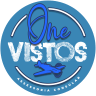 Logotipo original da One Vistos com fundo azul